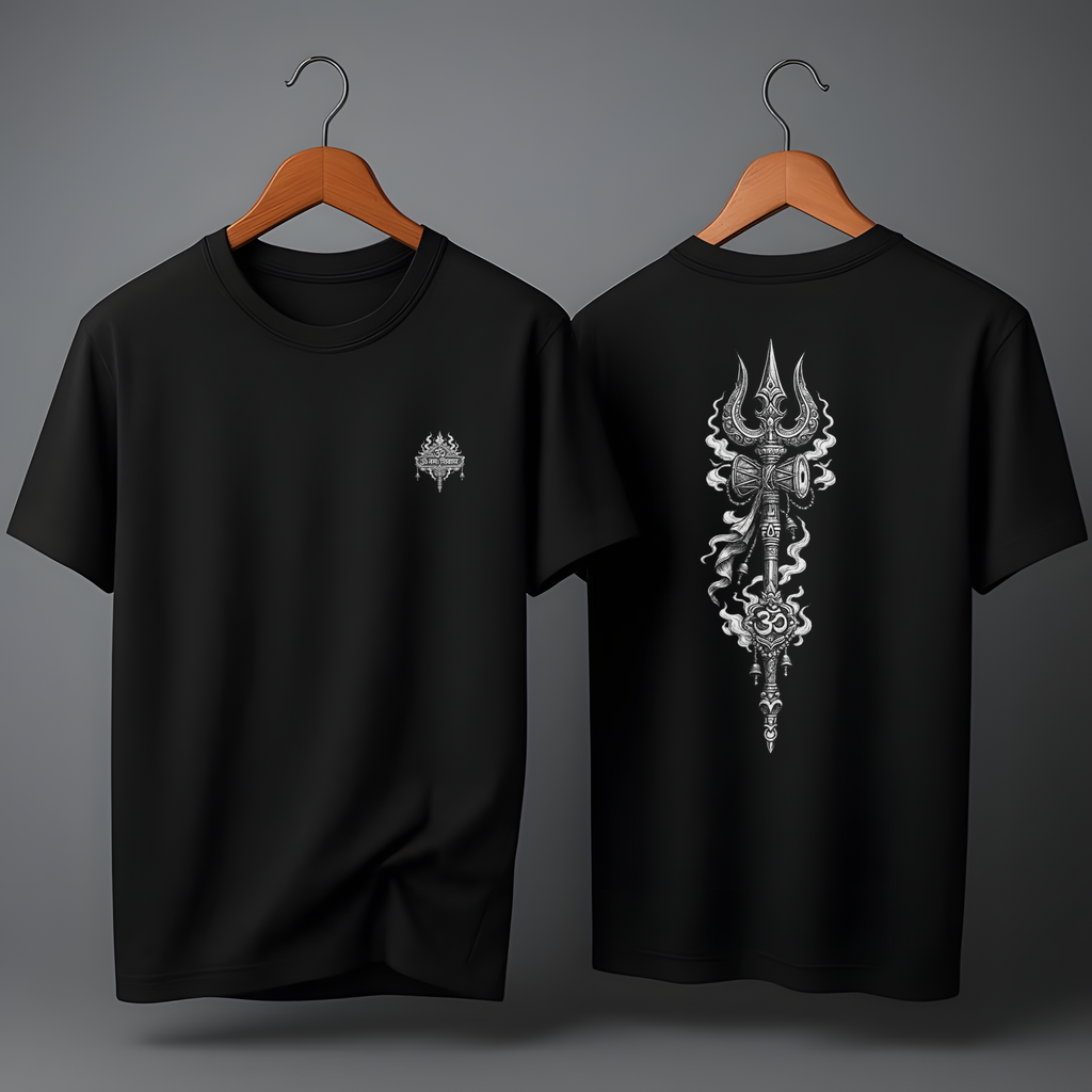 Mahadev Trishul-Oversized T-Shirt